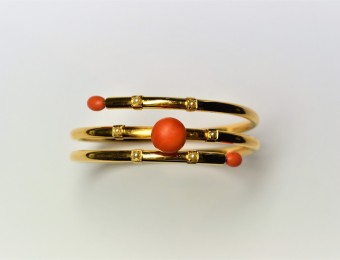 Antique Bracelet Pearls and Coral